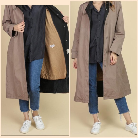 Misty Harbor Jackets & Blazers - 80’S VINTAGE MISTY HARBOR LONG DUSTER JACKET